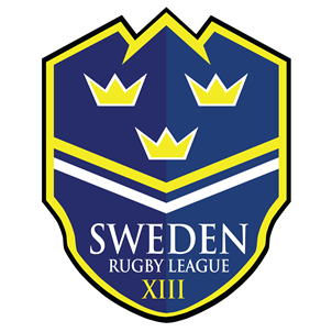 The logo of Sweden Rugby League.